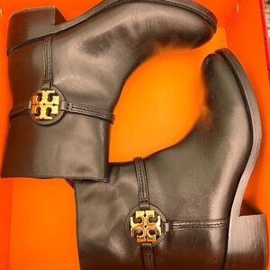 Tory Burch Black Leather Boots